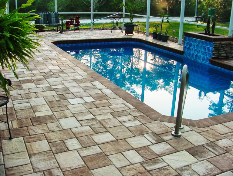 paver pool deck